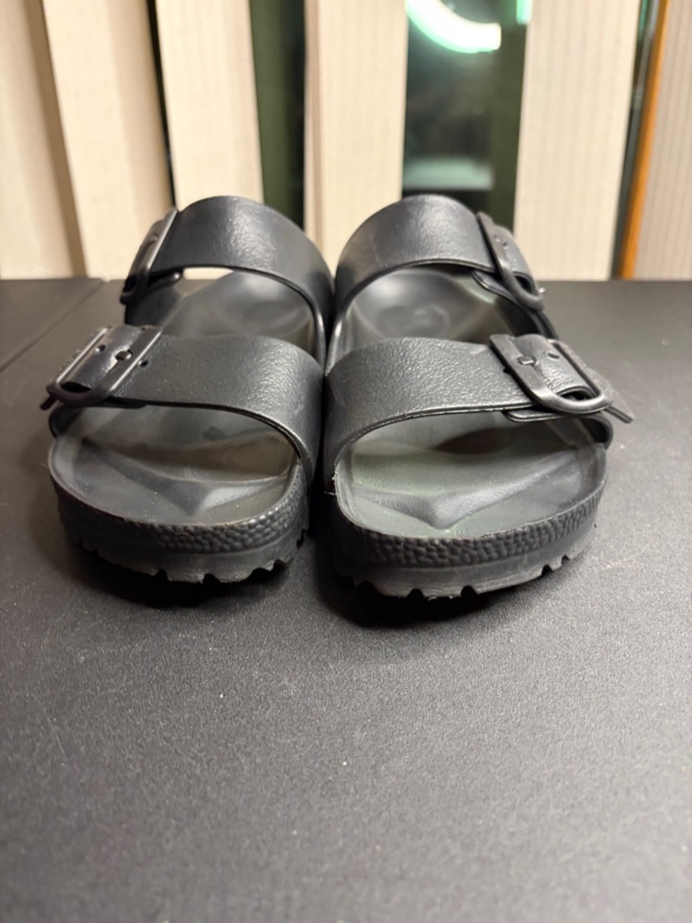 Birkenstock Classic Black Double-Buckle Slide Sandals Size 37 (EU) - Picture 2 of 7